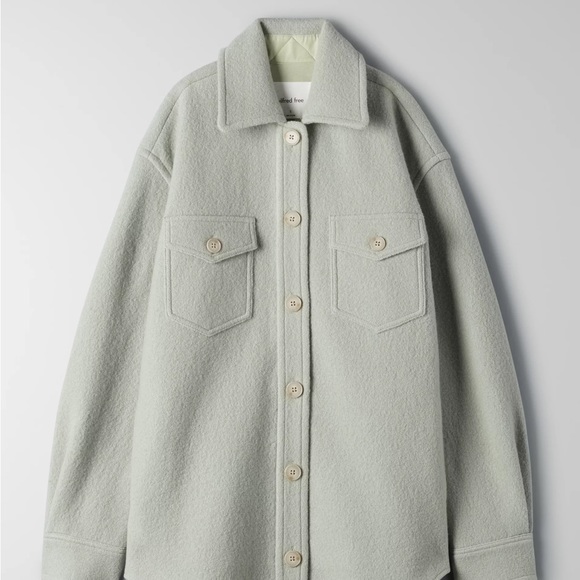 Soft Lime Green Aritzia Ganna Jacket - Picture 2 of 4